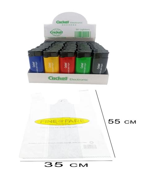 Cricket lighter 50pcs 1box get 10pcs eco bag .